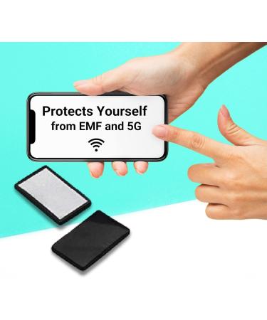 Doja Barcelona Shungit Plate for Cell Phone | EMF Radiation Protection & 5G Blocker | Rectangular 1.5x2.5cm | Schungit Stone Radiation Sticker - Buy Online on GoSupps.com