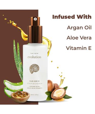 HerStyler Hair Serum - Argan Oil & Vitamin E | Anti-Frizz & Nourishing for All Hair Types | 2 Fl Oz - Buy Online on GoSupps.com