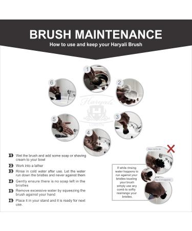 Haryali London Premium Wooden Shaving Brush - Real Roof Hair Brush for Smooth Shaves - Perfect Match for Your Razor Plane - Buy Online on GoSupps.com