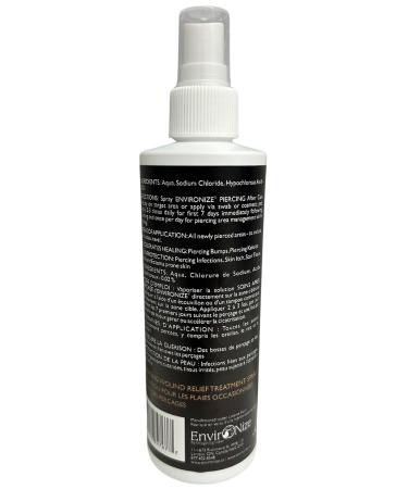 Best Piercing Aftercare Spray - Hypochlorous Acid Cleaner for Ear Nose Navel and Body Piercings - Alcohol-Free Solution - 225ml - Buy Online on GoSupps.com