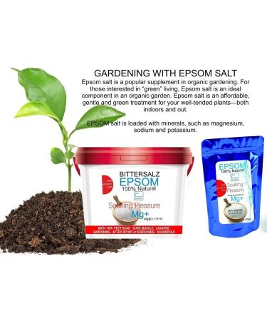 Epsom Salt 99% - Premium Bath Soaking Crystals | 6.5 kg Pharmacy Quality for Health & Relaxation | International Shipping Available - Buy Online on GoSupps.com