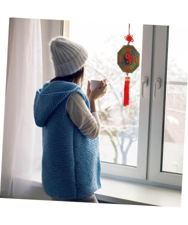 Alipis Taoist Buddhist Supplies Home Decor Mirrors Chinese Feng Shui Feng Shui Pendant Gossip Mirror Alloy As Shown 38X15X2CM - Buy Online on GoSupps.com