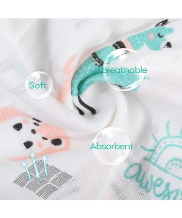 YOOFOSS 10 Pack Fabric Diapers 27x50 cm Absorbent Folding Diapers for Newborns Eco-Friendly Buth Wood & Alpaca Material - Buy Online on GoSupps.com