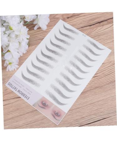 PACKOVE Autocollants de Transfert Sourcils 2 Pi ces Noir Faux Sourcils Temporaires pour Femmes Clairsem es Effet Poils Usage Maquillage Quotidien - Buy Online on GoSupps.com