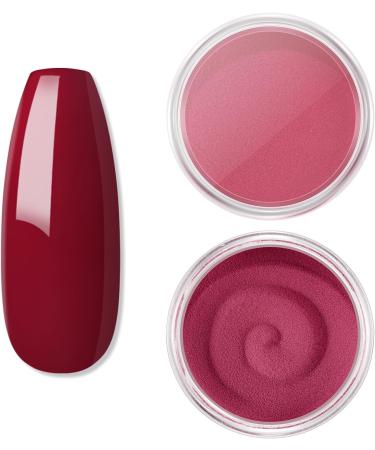 Dark Red 2G Nail Dipping Powder Nail Starter Dipping Powder System French Powder No Needed Nail Lamp Fast Dry Nail Art Manicure DIY Salon Gift Set for Women Girls DIY Nail Beginner Home Salon Gift YA03-019 - Buy Online on GoSupps.com