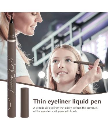 Lash Enhancing Liquid Eyeliner Eye Makeup Eyeliner Master Precise All Day Liquid Waterproof Long Lasting Smudge-proof Liquid Eye Makeup Seal Stamp Tool for Wing (Dark brown) - Buy Online on GoSupps.com