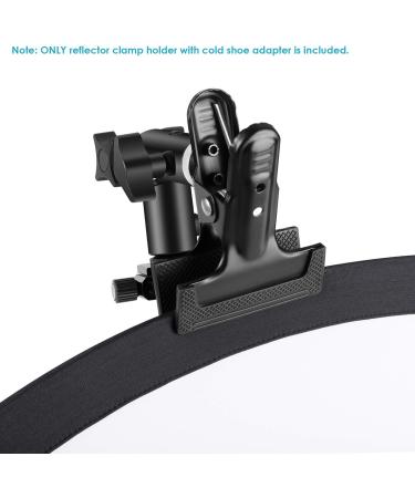 Neewer 2-Pack Heavy Duty Metal Clamp Holder with Cold Shoe Adapter for Studio Photography - Mount Speedlite, Flash, and Umbrella on Light Stand - Buy Online on GoSupps.com