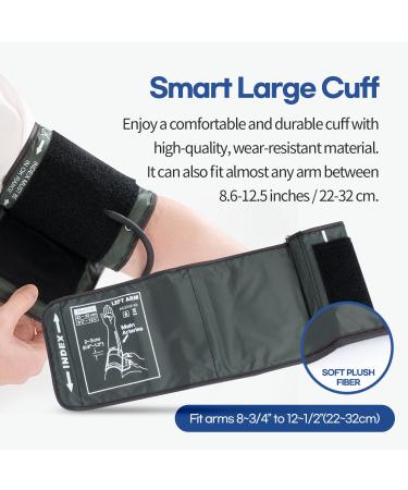 HubiCare Automatic Blood Pressure Monitor - Portable Digital BP Machine for Home Adjustable Cuff 3 User Modes Bluetooth & App Data for iOS/Android - International Shipping Available - Buy Online on GoSupps.com