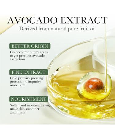 Avocado Moisturizing Lotion Avocado Face Moisturiser Lotion Avocado Face Cream Shrink Pores Anti-Aging Firming Glowing Moisturising Lotion for All Skin Types 100ml - Buy Online on GoSupps.com