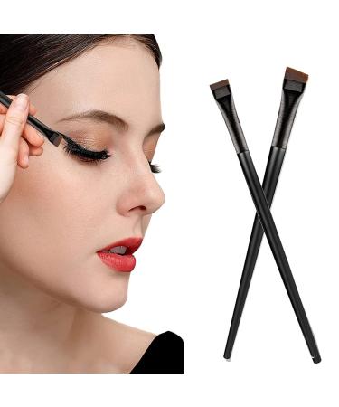 4-Piece Eyeliner Brush Set - Angled Flat Bent & Pencil Point Brushes for Flawless Eye Makeup | International Shipping Available - Buy Online on GoSupps.com