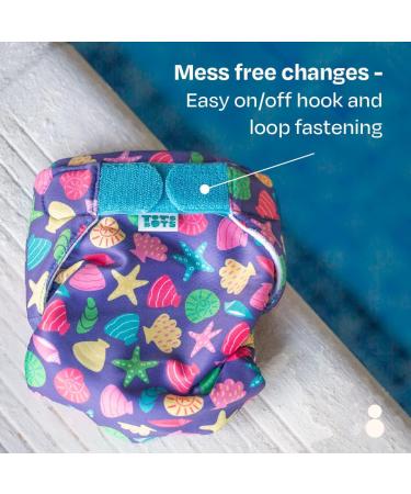 TotsBots Reusable Swim Nappy - Pool Safe, Easy On & Off - Eco-Friendly UK Made - Puffling Paddle (Size 2 20-35lbs) - Buy Online on GoSupps.com