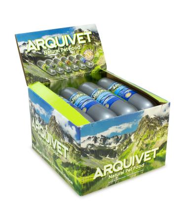 Arquivet Pack of 12 units Natural Wet Food Fish with vegetables 500 g - Fish and vegetable sausages for dogs - Wet food for dogs - Canine food - Quality ingredients