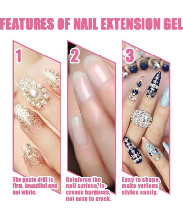 Hard Gel Builder for Nails | Clear Nail Extension & Strengthening Gel | Ideal for Manicure & Nail Art Beginners - Buy Online on GoSupps.com