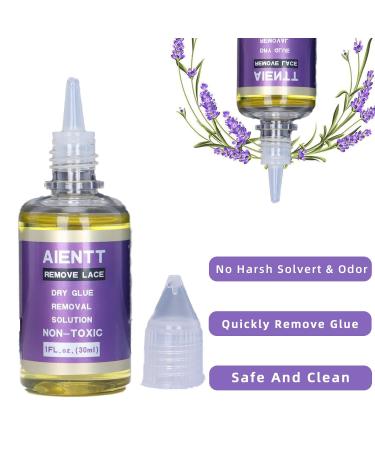 Lace Wig Glue & Remover Set - Waterproof Bonding Glue with Brush & Cotton | 38ml Glue & 30ml Remover - Perfect for Hair Replacement - Buy Online on GoSupps.com