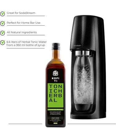 Kofi Ti Herbal Tonic Syrup - Craft Natural Quinine Concentrate for Tonic Water & Cocktails - 950 ml (Pack of 1) - Buy Online on GoSupps.com