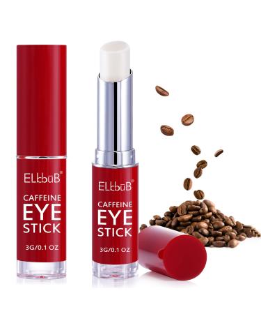 ELBBUB Eye Stick - Anti Wrinkle Eye Cream for Puffy Eyes, Dark Circles, Eye Bags, Crows Feet, Wrinkles,Reduces Wrinkles Saggy Skin Puffy Eyes (Caffeine 2Pack) 0.1 Ounce (Pack of 2)