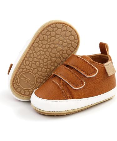 Baby PU Leather Sneakers for 12-18 Months with Anti-Slip Sole and Socks - Buy Online on GoSupps.com
