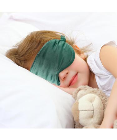Color Solid Lightweight Bag with Hair Scrunchy Silk Eye Mask & Breathable Face Cover - Ideal for Travel & Sleep - Buy Online on GoSupps.com