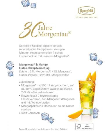 Ronnefeldt Morgentau Th vert aromatis 1000 g - Buy Online on GoSupps.com