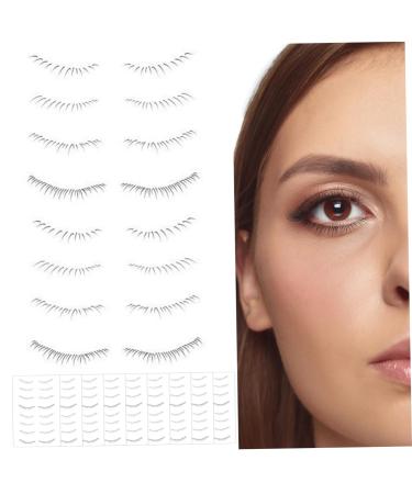 Lower Eyelashes 10 Sheet Disposable Sweatproof Eyelash Stickers Simulation Cute Natural Bottom Lashes for Woman Girls Style 2