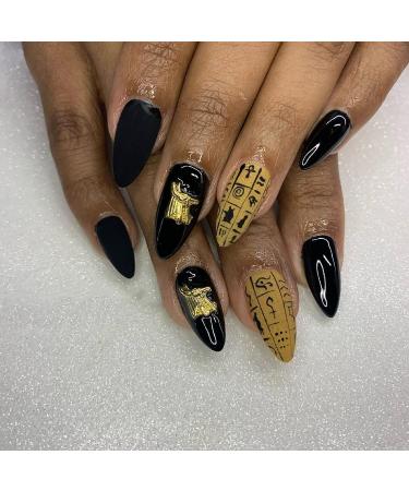 80 PCS Egyptian Gold Nail Charms - Nail Art Supplies for Manicure & DIY Decorations - Buy Online on GoSupps.com