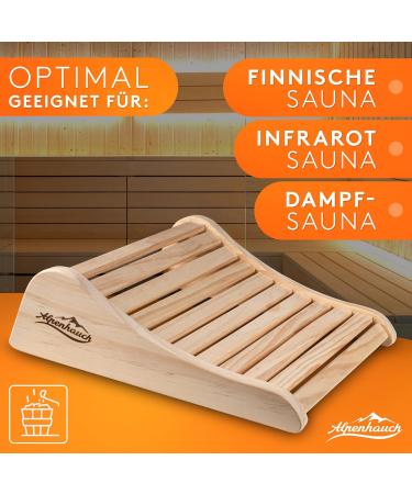 Alpine Breath Sauna Headrest | 100% Natural Wood | Ergonomic & Comfortable Sauna Head Support for Infrared Cabins | Premium Sauna Accessories - Buy Online on GoSupps.com