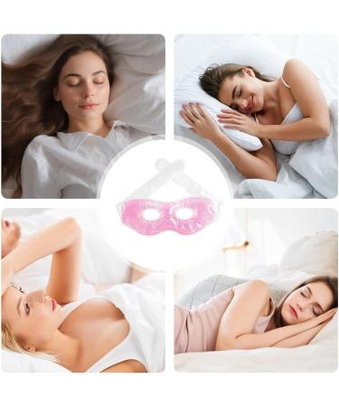 Gel Eye Cover Cooling Ice Pack 4.33in Eyes Dark Circles Reusable Spa Bead Mask Soothing Relief for Eye Strain Relaxation Sleep Headache Relief - Buy Online on GoSupps.com