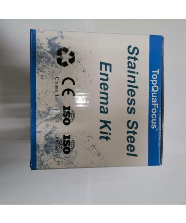 TopQuaFocus Stainless Steel Enema Bucket Kit - Reusable Colon Cleansing Solution for Coffee & Water - 2 Qt Organic Home Enemas - Buy Online on GoSupps.com
