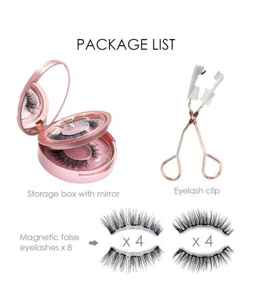 Magnetic Eyelashes - Reusable Dual Magnetic False Eyelashes Without Eyeliner No Glue Natural Look | International Shipping - Buy Online on GoSupps.com