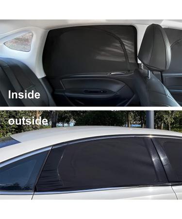 CGEAMDY 2-Part Car Window Blind - Universal Sun Protection UV Blocker with Zipper for Rear & Side Windows (52x60cm) - Buy Online on GoSupps.com
