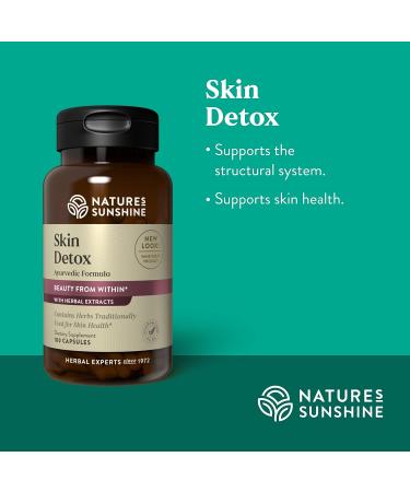 Natures Sunshine Ayurvedic Skin Detox - 100 Capsules | Purify & Revitalize Skin with Herbal Blend - Buy Online on GoSupps.com