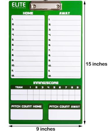 Elite Dry Erase Baseball Coaches Clipboard | Double-Sided Marker Board - Buy Online on GoSupps.com