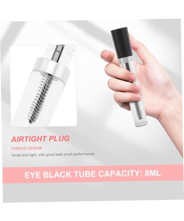 Healvian 4 Sets Empty Mascara Tube for DIY Clear Eyelash Mascara Lash Cosmetics Mascara Clear Plastic Black - Buy Online on GoSupps.com