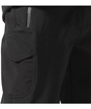 FREE SOLDIER Men's Outdoor Softshell Fleece Lined Cargo Pants - Black | Waterproof & Breathable Tactical Snow Ski Hiking Pants - 34W x 30L - Buy Online on GoSupps.com