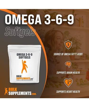 Omega 3-6-9 Fish Oil Softgels - 300 Count - BulkSupplements - Buy Online on GoSupps.com
