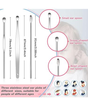 10-Piece Ear Wax Removal Kit for Kids & Toddlers - LED Baby Earwax Remover with Stainless Steel Tweezers & Cleaning Brush for Adults - Buy Online on GoSupps.com