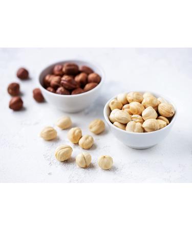 Blanched Hazelnuts 1lb - Raw Whole Filberts, Unsalted & Unroasted - Vegan and Kosher Snack, Bulk Keto Nuts - Good Source of Vitamins and Protein for Baking, Granola & Butter Making - Buy Online on GoSupps.com