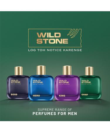 Wild - Stone's Chief Perfume for Men 100ml| Luxury Eau De Parfum | Long-Lasting Fragrance | Best Gift for Him l Premium Perfume for Men l Infused with Aquatic and Woody Notes - Buy Online on GoSupps.com