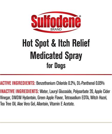 Sulfodene Hot Spot & Itch Relief Dog Spray 8 oz - Soothes Irritated Skin - Buy Online on GoSupps.com
