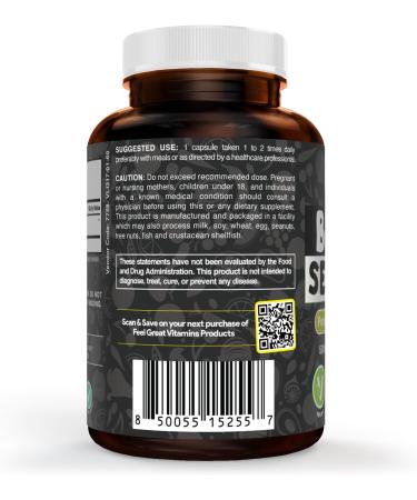 Feel Great Vitamins Black Seed Oil Softgels Cold-Pressed Nigella Sativa with Vitamin E 500mg 60 Vegan Capsules Non-GMO Made in USA - Buy Online on GoSupps.com