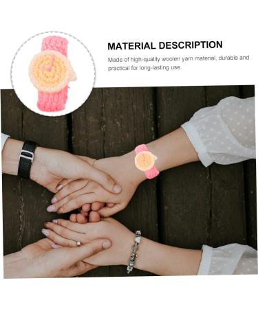 COHEALI 4 Pcs Woven Watch Initial Bracelets for Couples Matching Bracelets for Couples Matching Watches for Couples Wave Rope Bracelet Watch Bracelet Accessories Yarn Men and Women Strap Assorted Color 3x2pcs 19.5X4.5X1CMx2pcs - Buy Online on GoSupps.com