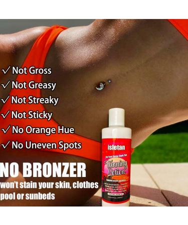 Sunbed Tanning Lotion - Bronzer & DHA Free for Faster Darker Tan | 8.45oz - Outdoor & Indoor Use - Buy Online on GoSupps.com