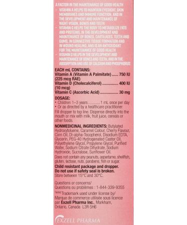 PediaVit Liquid Multi with Vitamins A D & C | Ideal for Children 1-3 Years | Essential Multivitamin to Support Growth and Immune Function | 50mL (Pack of 3) - Buy Online on GoSupps.com