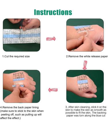 Waterproof PU Transparent Elastic Tape for First Aid & Surgical Dressing - 2 Rolls (5cmx10m) - Self-Adhesive & Transdermal - Buy Online on GoSupps.com