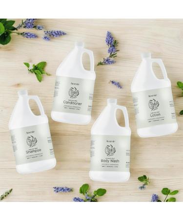 Amenie Lavender Mint Lotion - 1 Gallon Hydrating and Moisturizing Scented Lotion for All Skin Types Natural and Paraben-free Bulk Size for Spa & Hotel Use - Buy Online on GoSupps.com