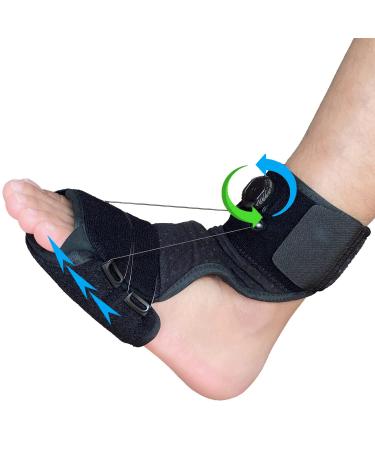 Revolutionary upgrade  Plantar Fasciitis Night Splint with Rotary Knob  Night Splint for Plantar Fasciitis Women and Men  Foot Brace with Iron Wire  Dorsal Night Splint for planters facetious  Ideal for Plantar Fascia a...