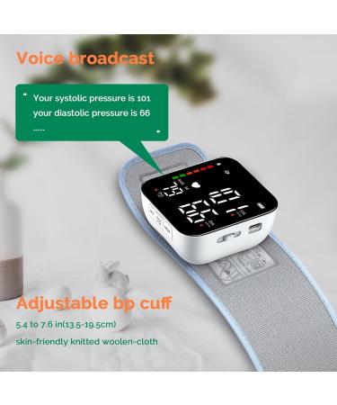 Rechargeable Digital Wrist Blood Pressure Monitor - Automatic Talking Portable with Full LED Display & Carrying Case for Home Use - Buy Online on GoSupps.com