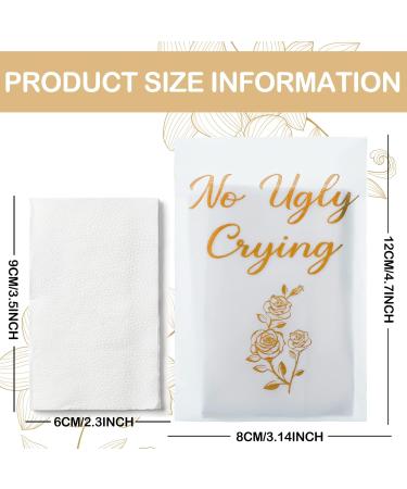 80 Pcs Wedding Tissues Packs for Guests - Bulk Individual Facial Tissues for Happy Tears - Romantic Style Welcome Bag Stuffers for Bride and Groom Mother - Buy Online on GoSupps.com