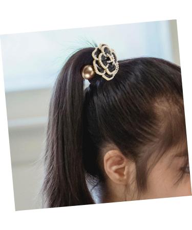 Beaupretty Pearl Flower Headband Tiara Hair Ribbons Hair Accessories for Girls Hair Rope Scrunchies Hair Ties Hair Ties for Girls Ponytail Holders Girls Hair Ties Classic Miss Alloy - Buy Online on GoSupps.com
