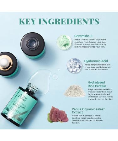 ANAiRUi Ceramide Serum to Hydrate Moisture and Plump Skin for Normal to Dry Skin with Ceramide-3 and Hyaluronic Acid Skin Barrier Repair Anti-Aging Serum for Face 30ml Ceramide Face Serum - Buy Online on GoSupps.com